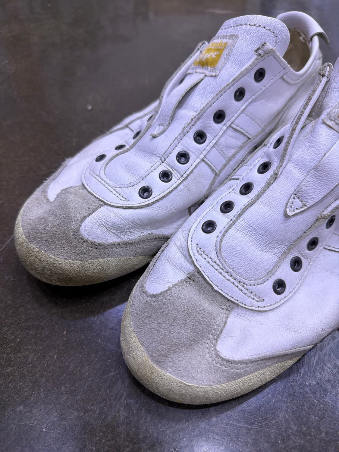 오니츠카타이거 멕시코66 슬립온 화이트 옐로우 275 상품이미지3