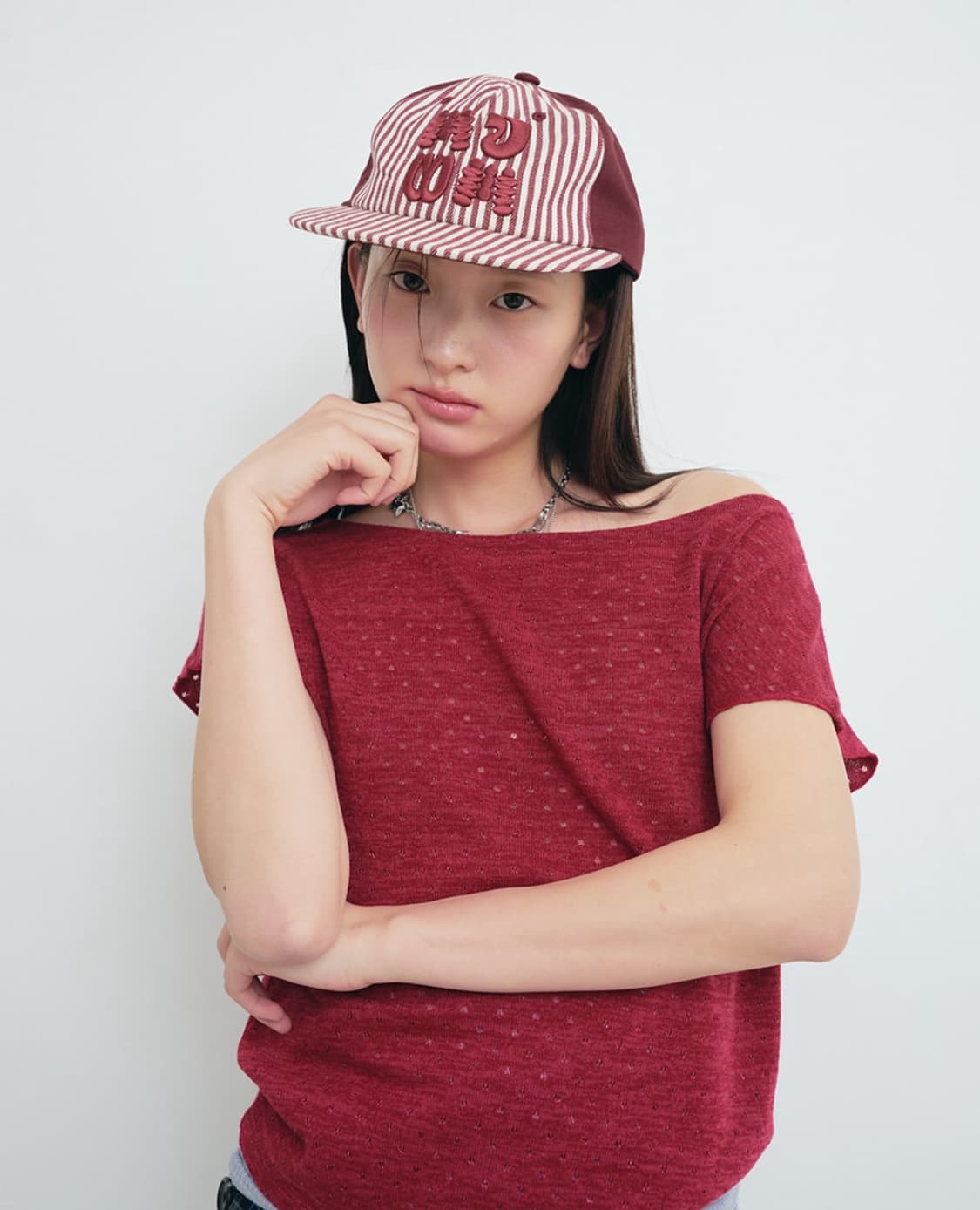 무음 블랭크 도트 니트 탑 (muwm Blank Dot Knit top) 상품이미지1
