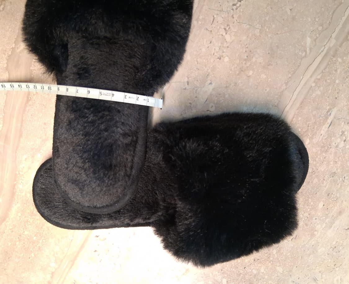 블랙 퍼 거실 슬리퍼 3000원 (새상품) 상품이미지4