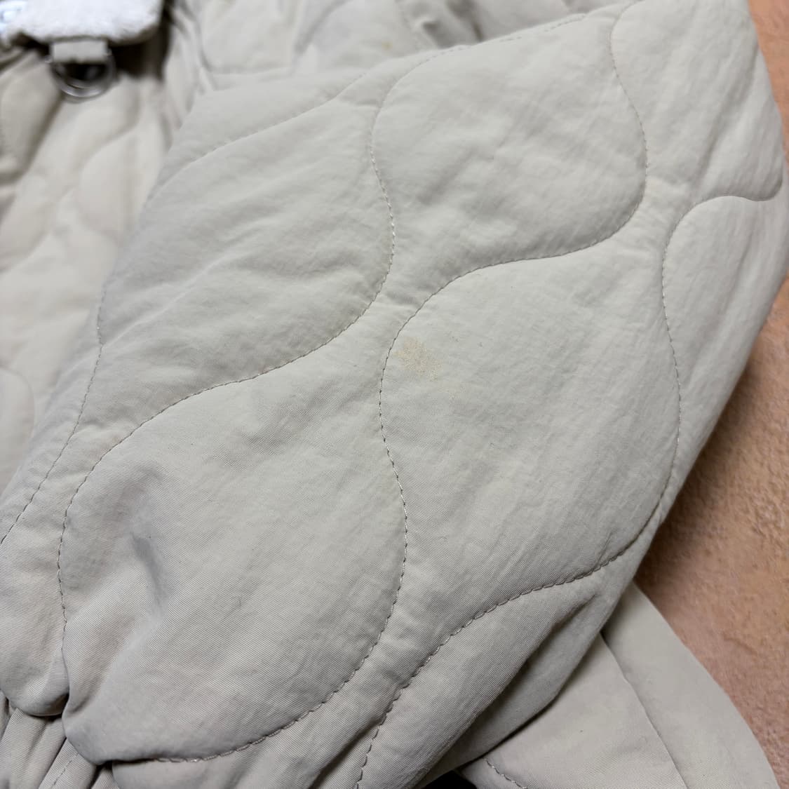 빈티지 베이지 퀄팅 누빔 자켓 상품이미지5