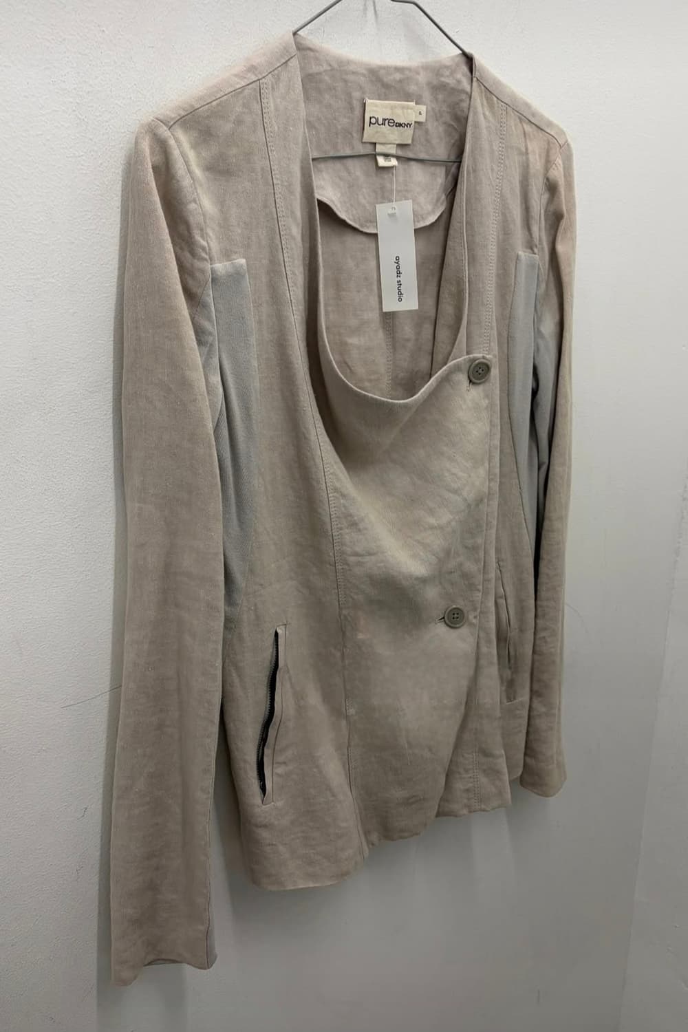 빈티지 DKNY 아이보리 베이지 자켓 상품이미지1