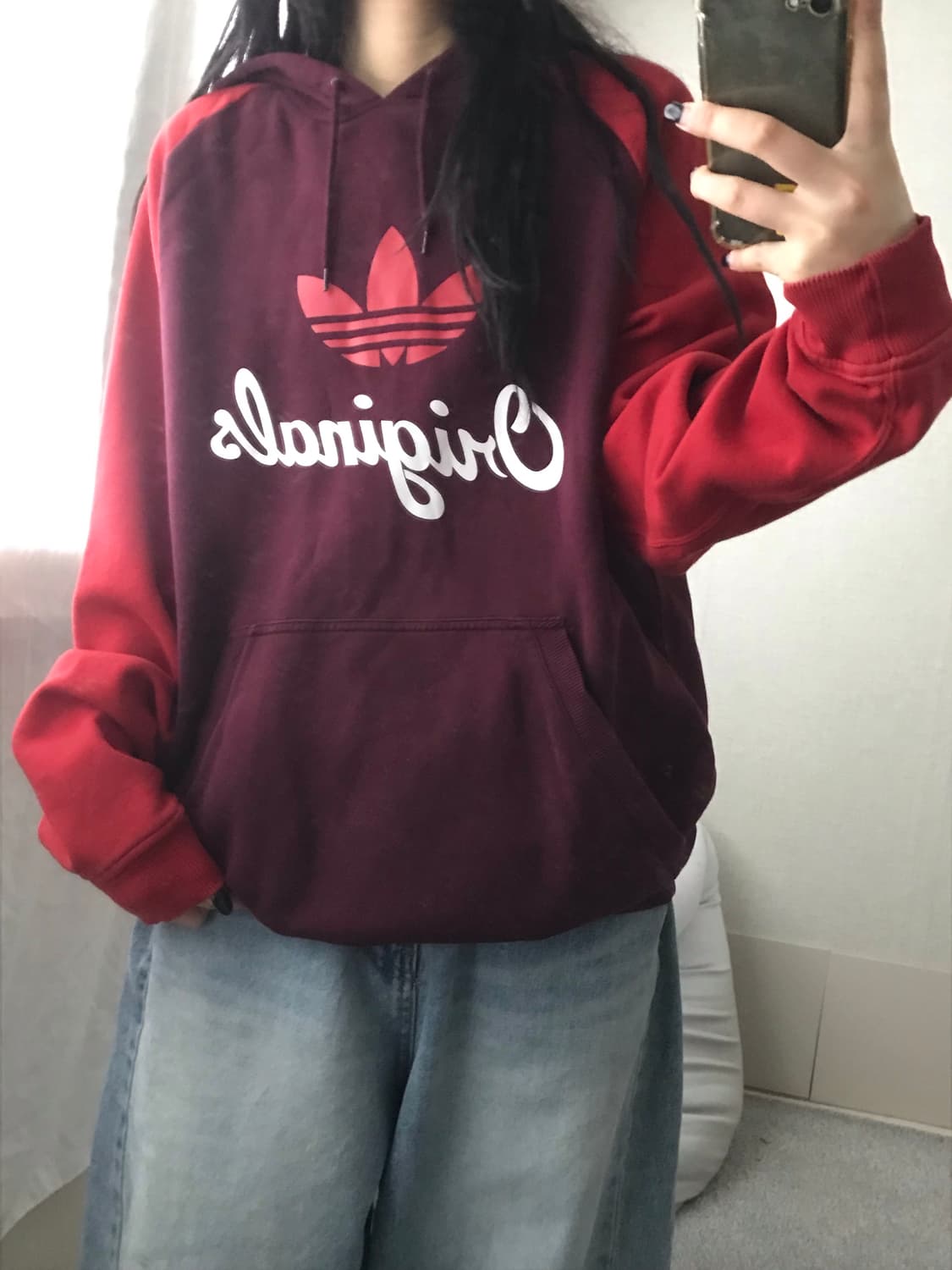 아디다스 버건디 나그랑 후드티 상품이미지6