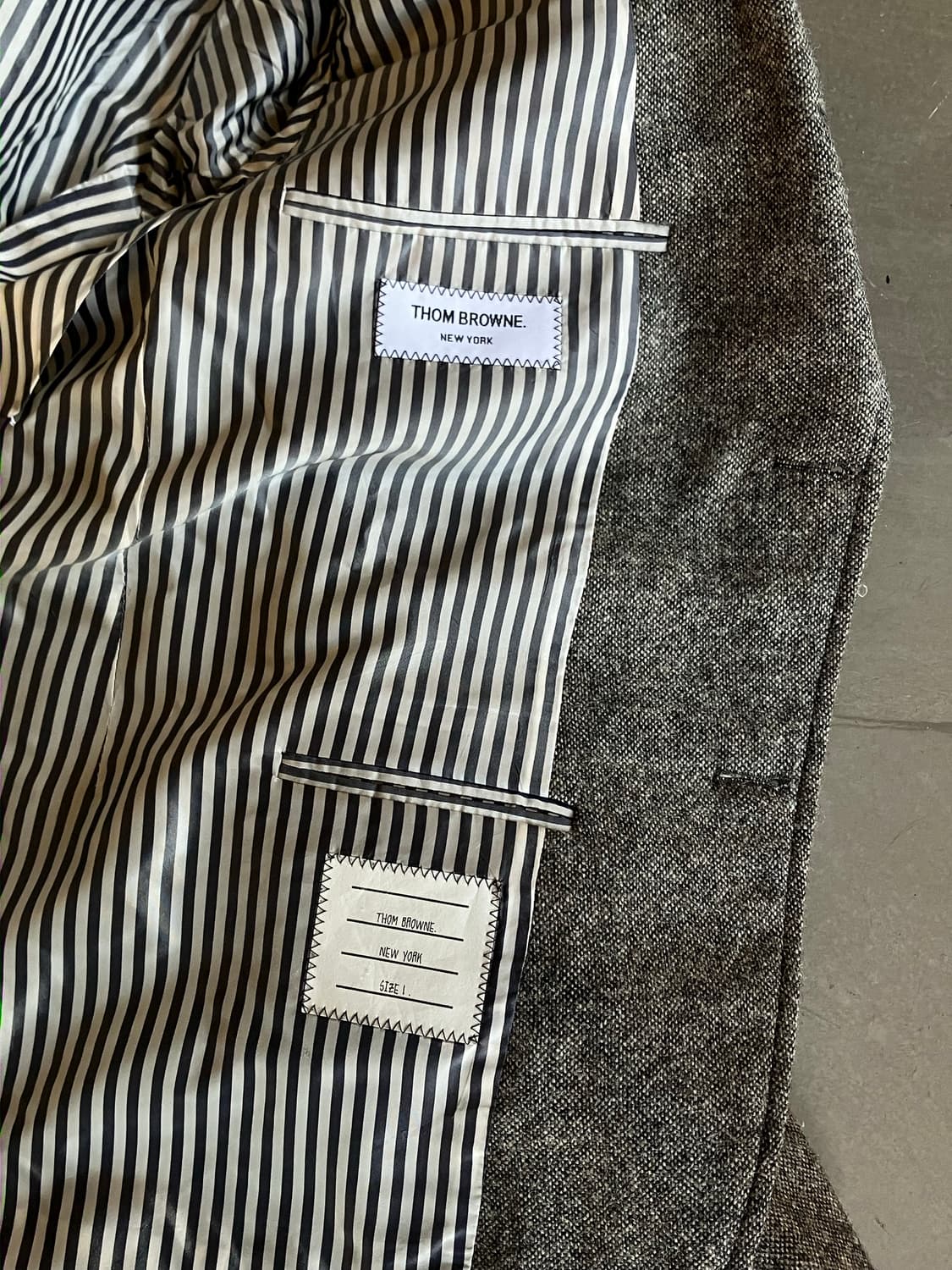 톰브라운 트위드 자켓 48 made in Italy 상품이미지4