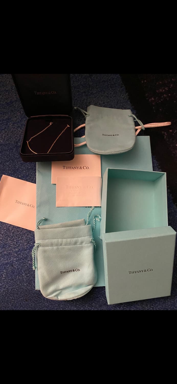 [정품] 티파니 T 스마일 스몰 브레이슬릿 옐로우골드 S사이즈 / SSS 상품이미지3