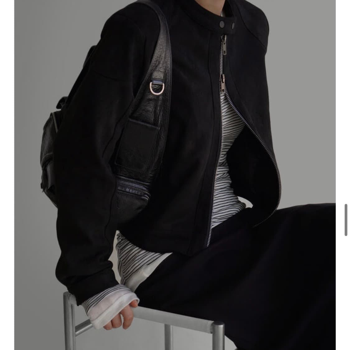 [라룸]바이커 스웨이드 자켓 상품이미지3
