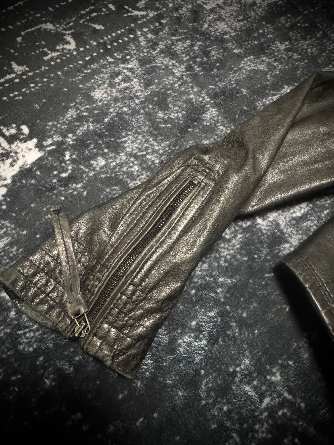 00s Mode Shadow Fit Leather Jacket 상품이미지3