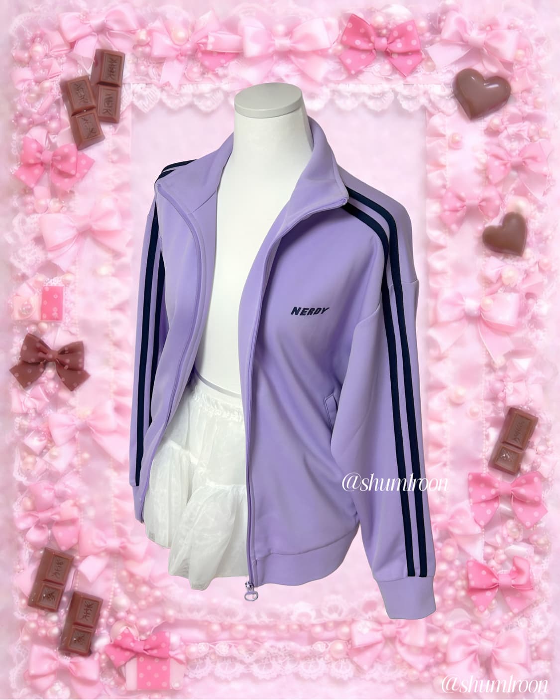 널디 포도색 보라 져지 퍼플 상품이미지1