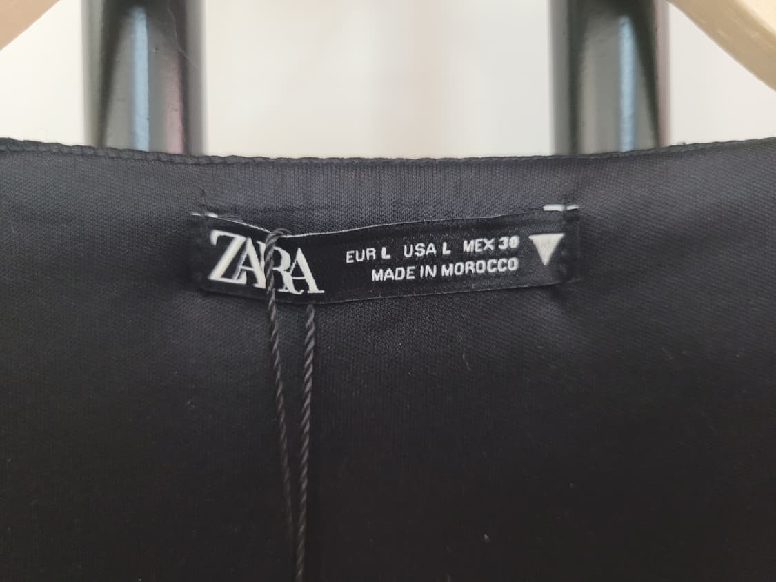 자라 블랙 에코레더 랩 미니 원피스 L사이즈 택달린새제품 상품이미지2