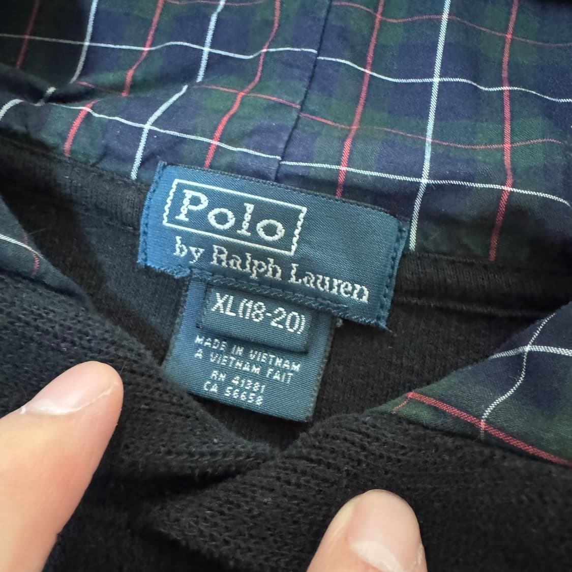 폴로 랄프로렌 블랙 빅폴로니 후드 상품이미지3