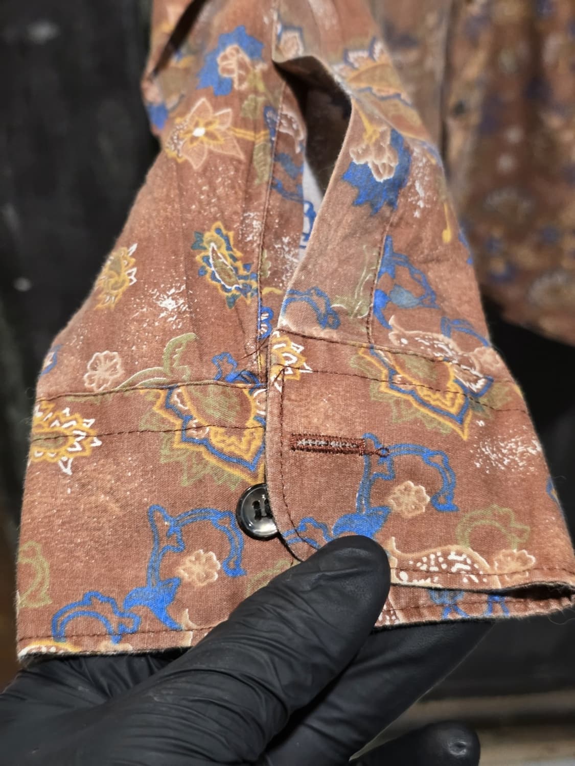 90s Donalley Floral Pattern Shirt 상품이미지2