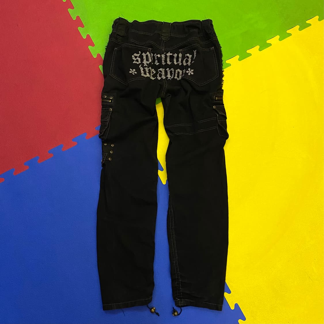 ALGONQUINS 레더 패치 카고 팬츠 상품이미지6