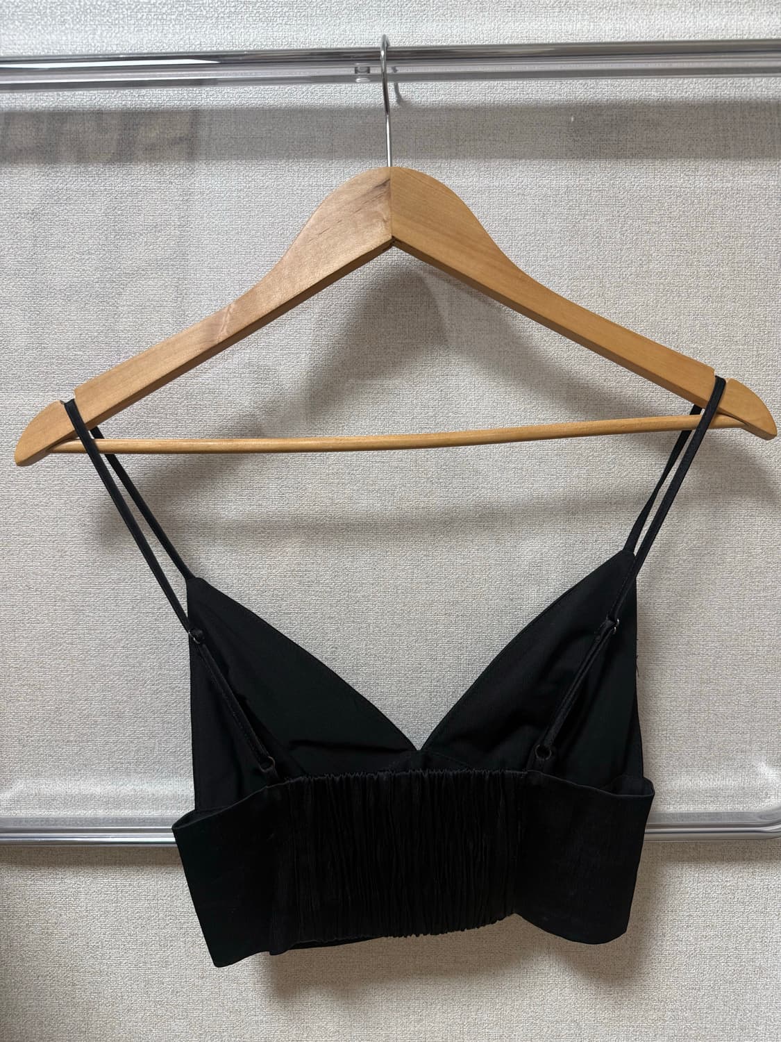 Zara 자라 새틴 브라렛 탑(화이트, 블랙) 상품이미지3