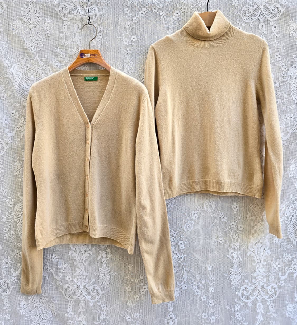 베네통 앙상블 세트 울 100% 상품이미지1