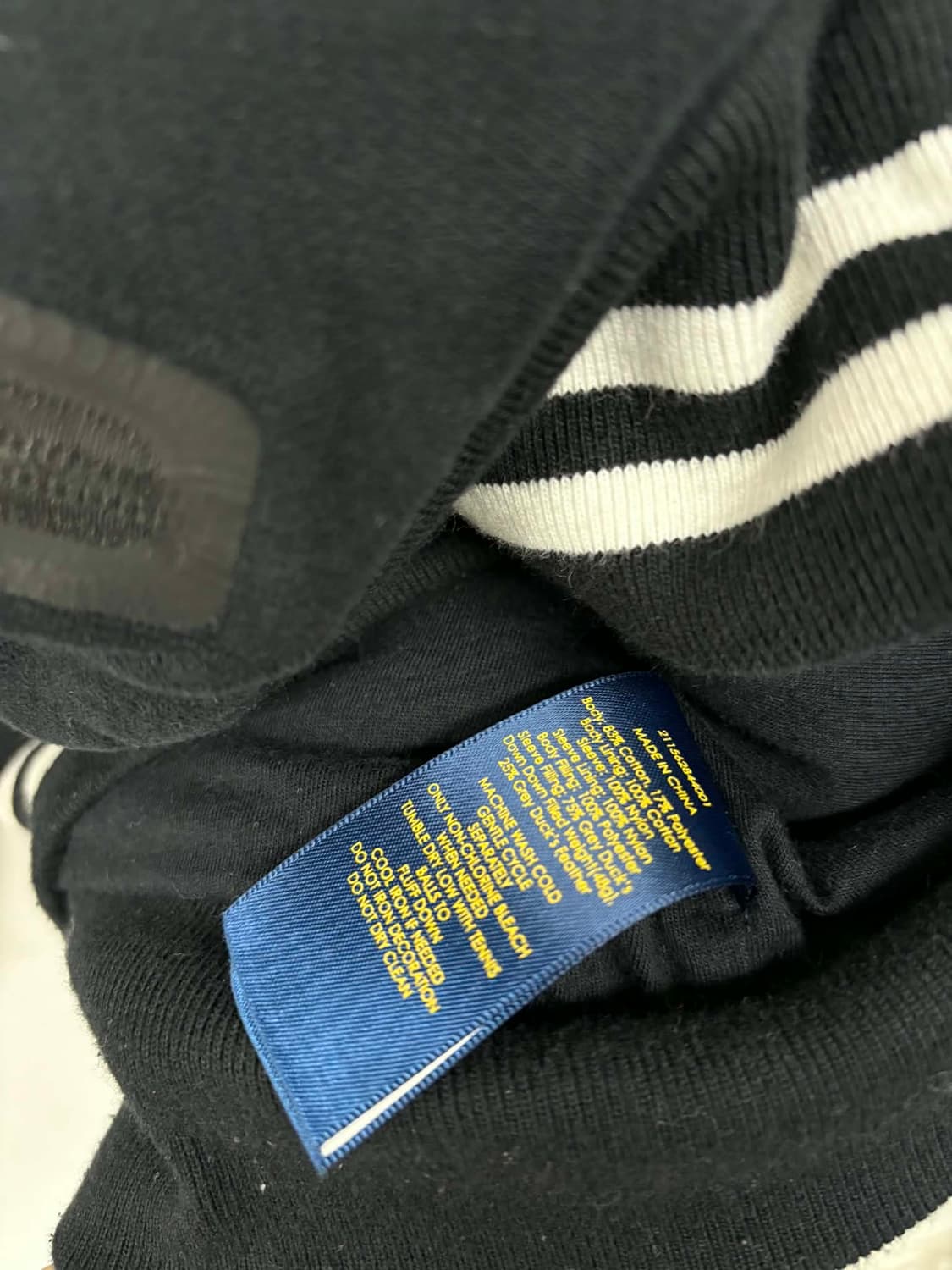 [S] 폴로 랄프로렌 라인드 봄버 여성 바시티 자켓 상품이미지4