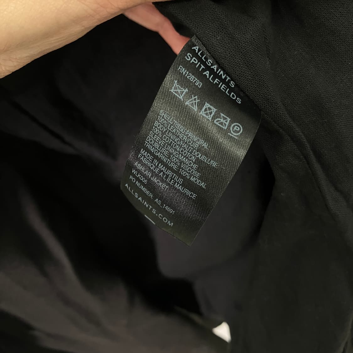 올세인츠 블랙 애슐라 레더 자켓 상품이미지7