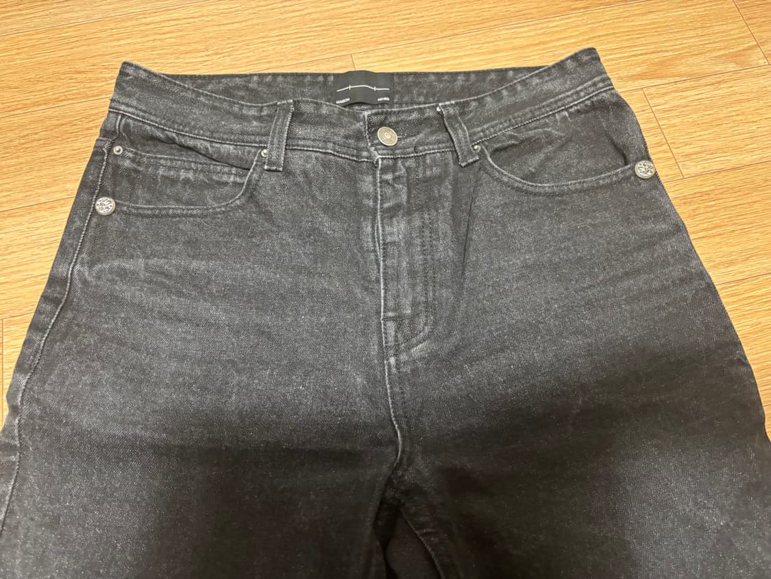 메종 미네드 블랙 데님 패치 워크 팬츠 상품이미지3