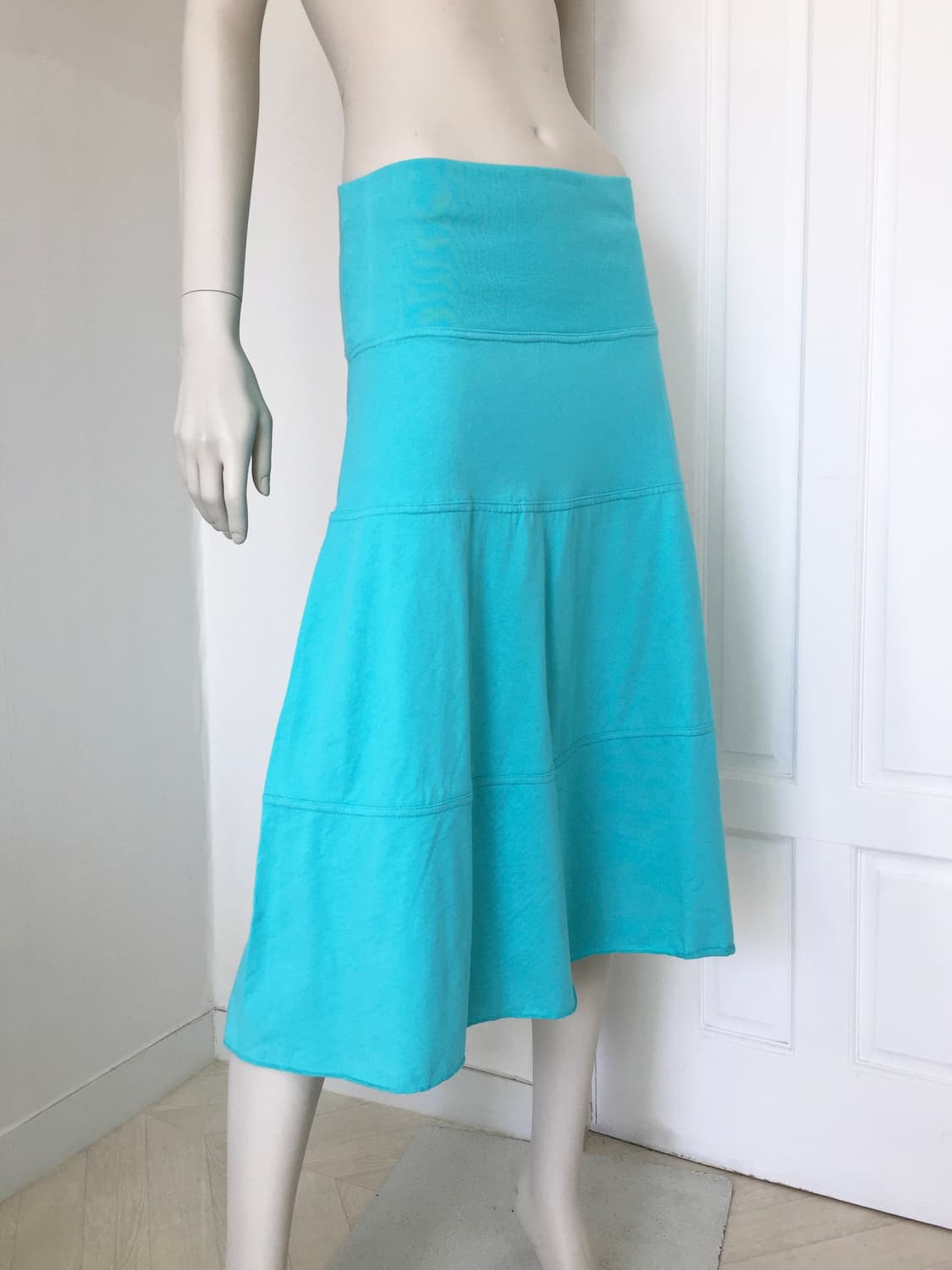 Mint Y2K Tiered Maxi Skirt 상품이미지4