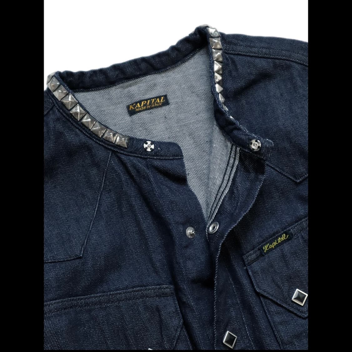 캐피탈 Kapital 80z 데님 밴드 컬러 스터드 웨스턴 셔츠 상품이미지4