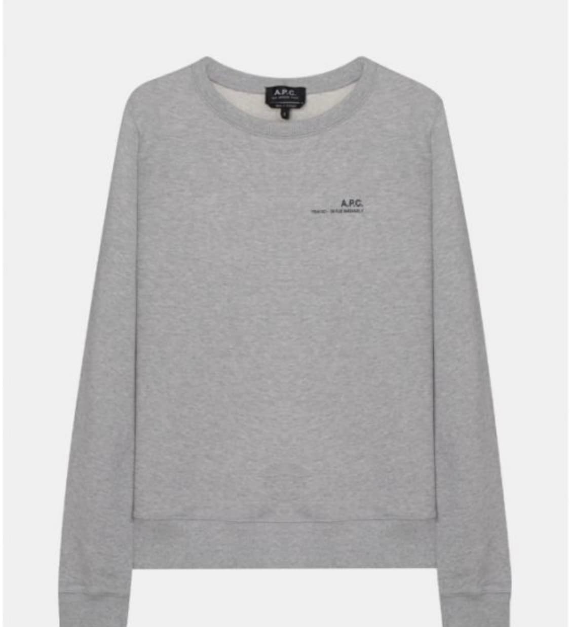 (이번주만이가격) A.P.C. 맨투맨 XL 회색 상품이미지1