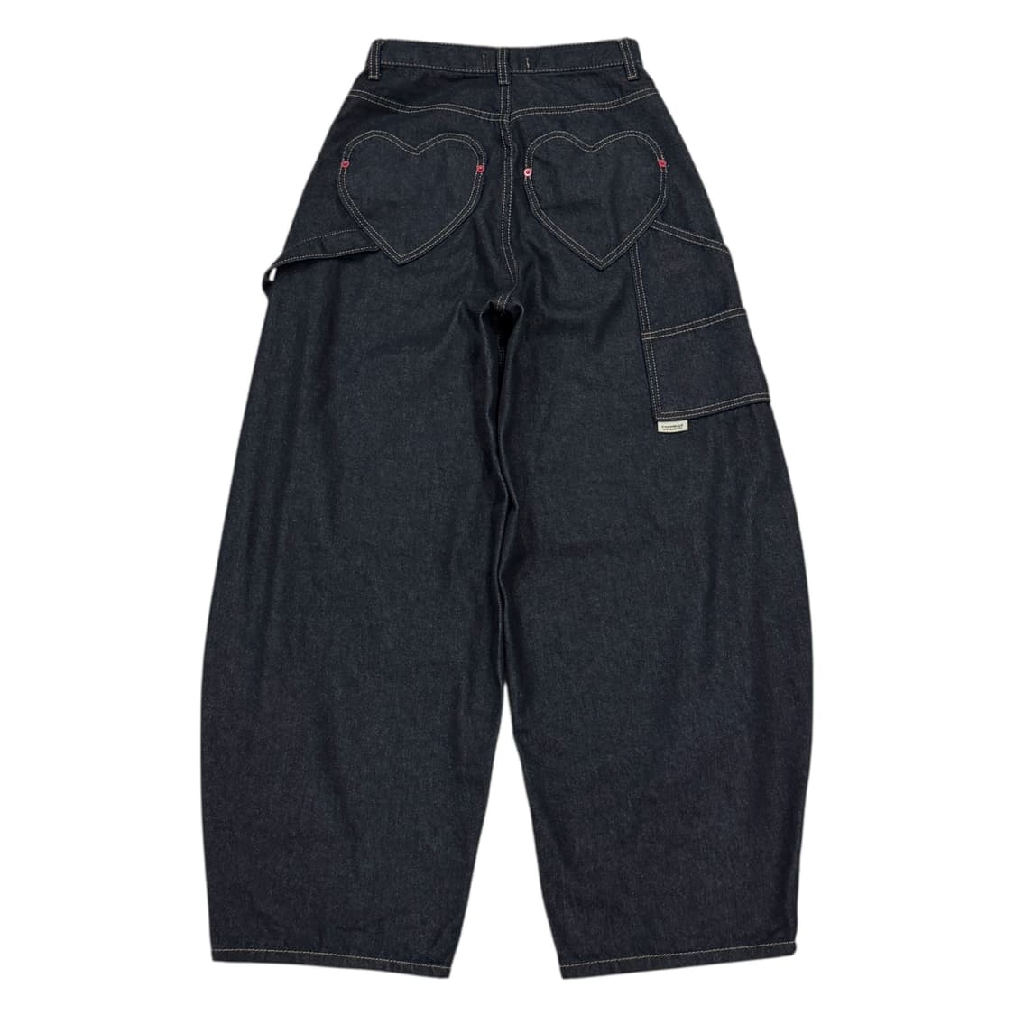 빈티지 하트 포켓 카펜터 데님팬츠 바지 S 상품이미지1