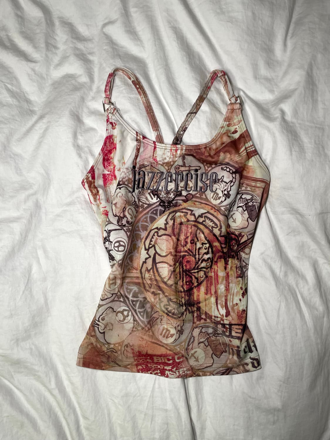 y2k printing vintage sleeveless 슬리브리스 나시 상품이미지1