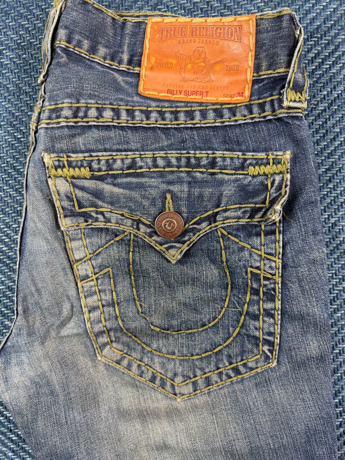 [TRUE RELIGION] 트루릴리전 빌리 슈퍼 T 빈티지 데님 팬츠 상품이미지6