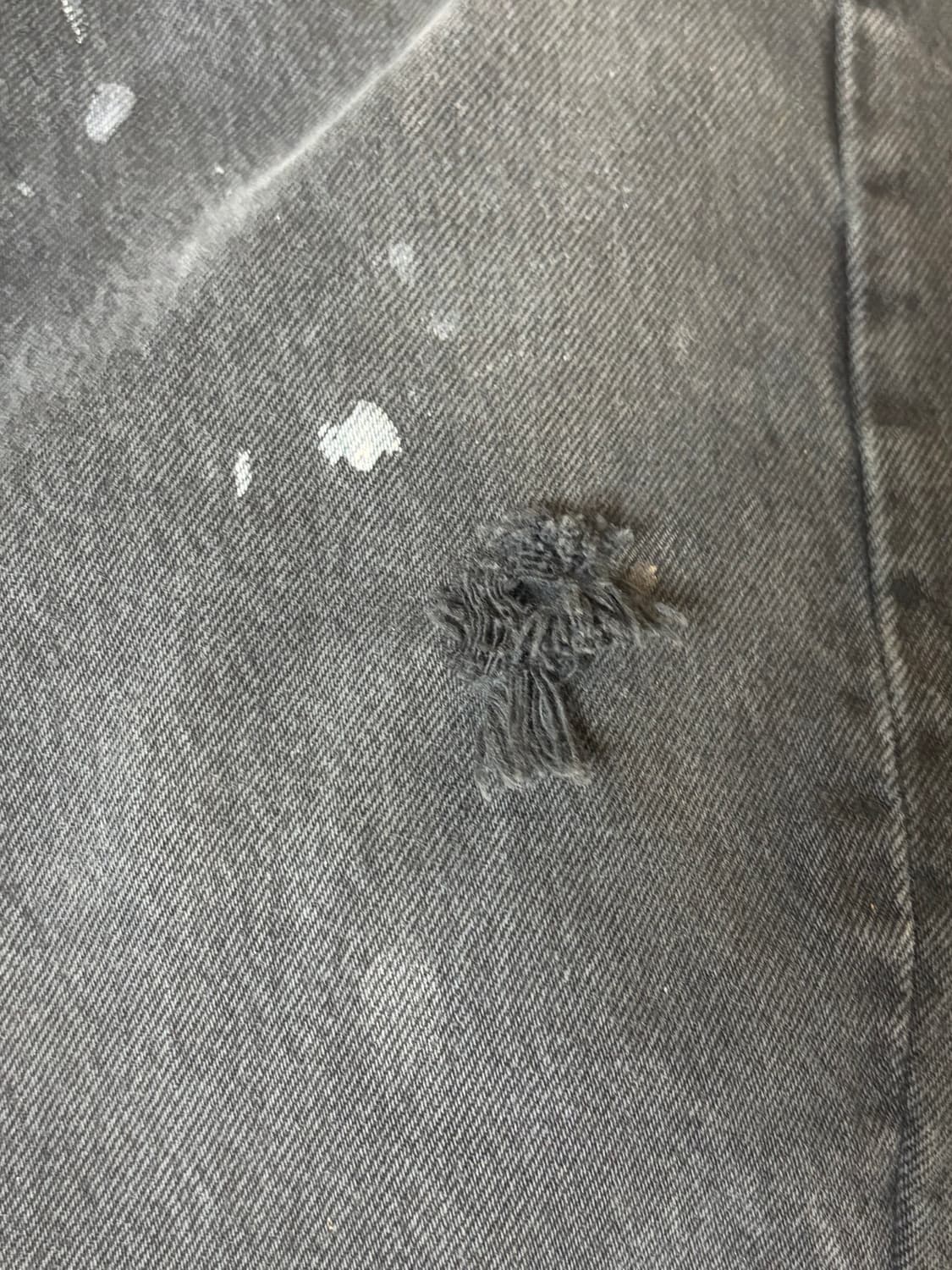 90s 리바이스 501 0660 디스트레스드 블랙 34 34 상품이미지5