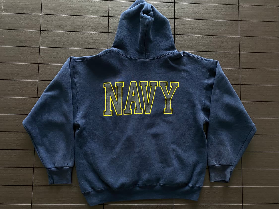 (L) 90s 빈티지 us navy 밀리터리 후드 네이비 USA 상품이미지3