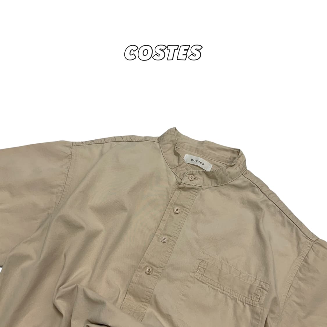 costes 차이나카라 반팔 셔츠 상품이미지1