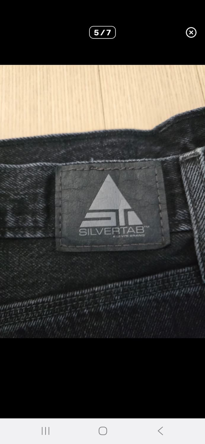 리바이스 실버탭 배기 카펜터 데님 블랙 32/32 상품이미지5