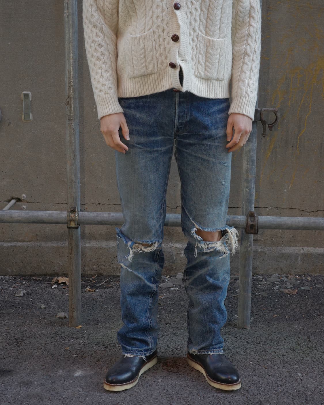 00s LVC 47501 디스트레스드 셀비지 데님 팬츠 상품이미지10