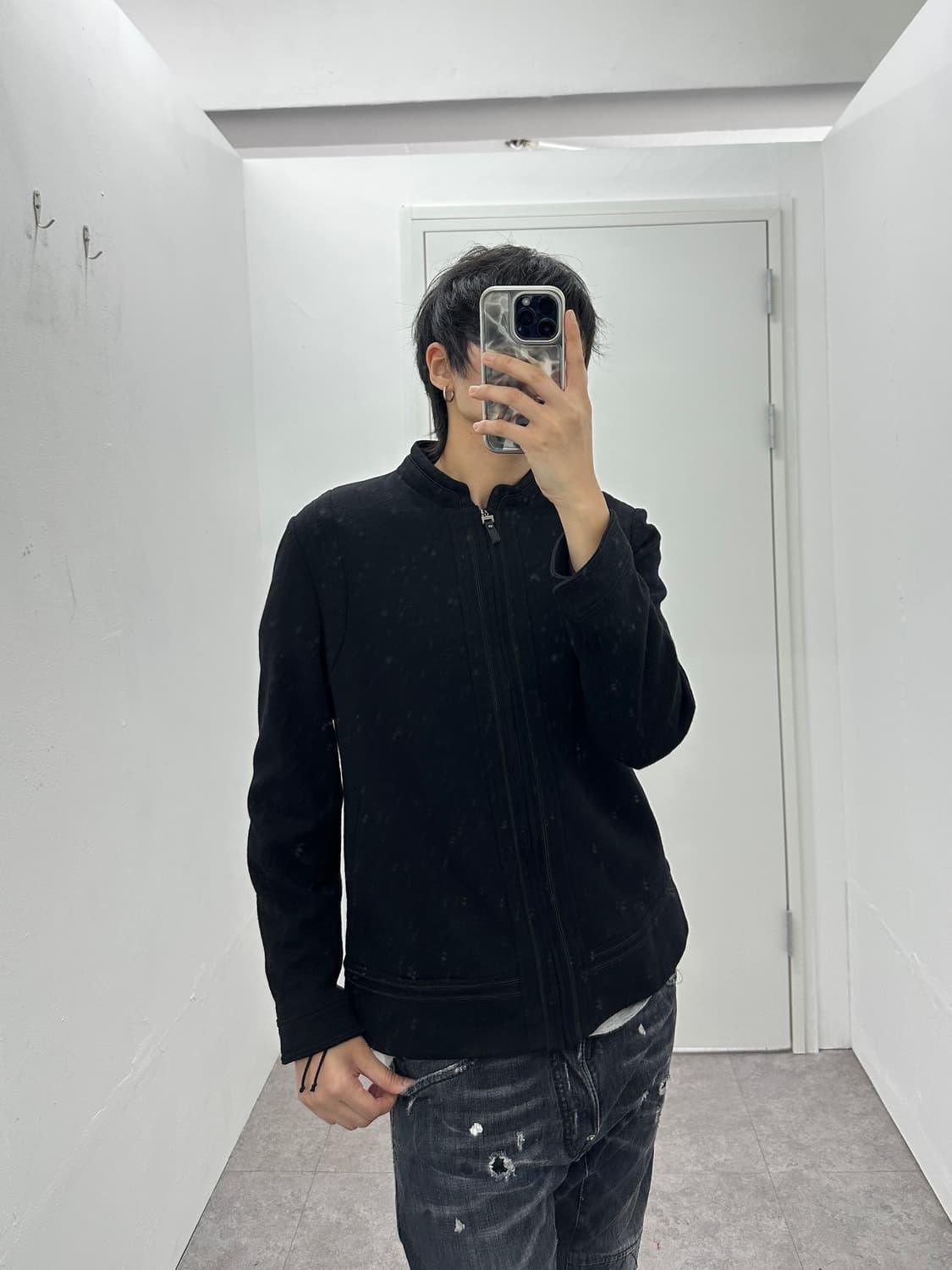 Crocodile wool jacket 상품이미지3