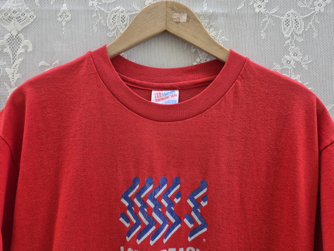 90s 헤인즈 롱비치 마라톤 싱글스티치 (made in usa) 상품이미지2