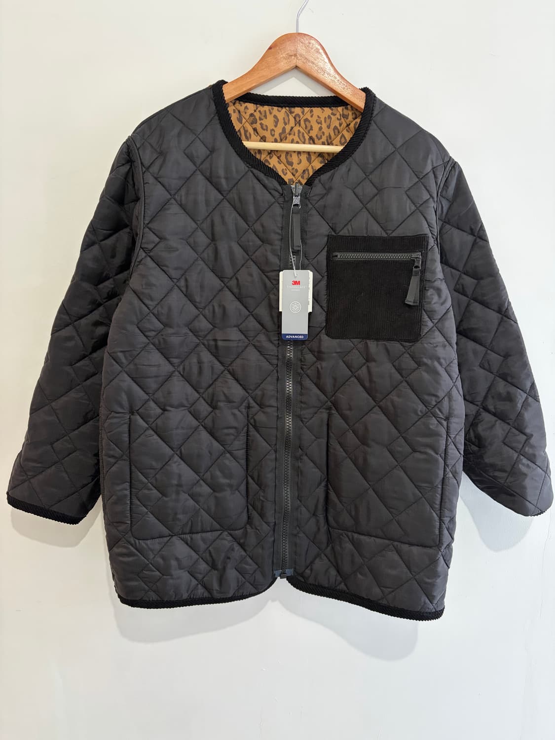 프릭스스토어 리버시블 레오파드 퀄팅자켓 상품이미지3