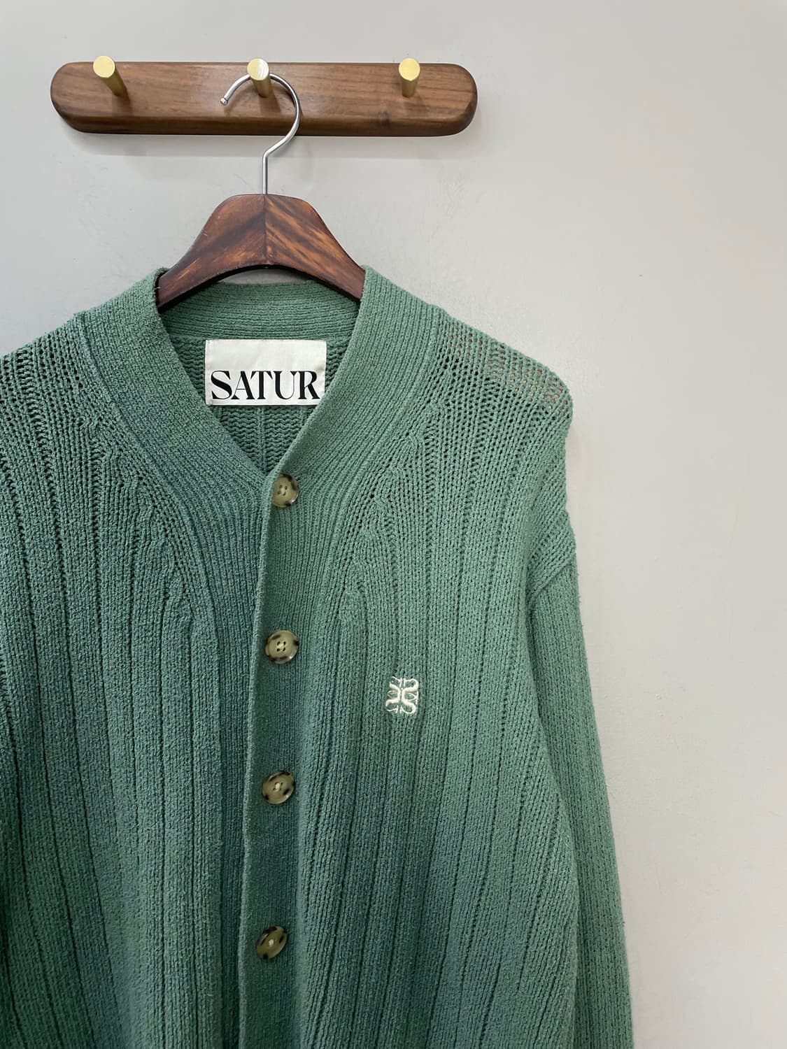 세터 세이지그린 부클 가디건 H1163 상품이미지3