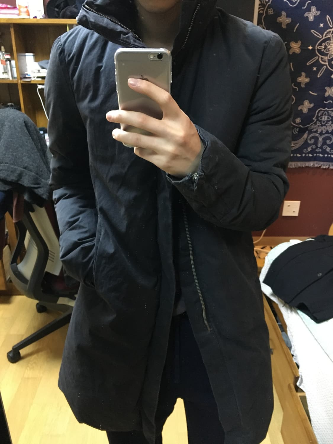 포엠 보헤미안 하이넥 롱패딩 상품이미지7