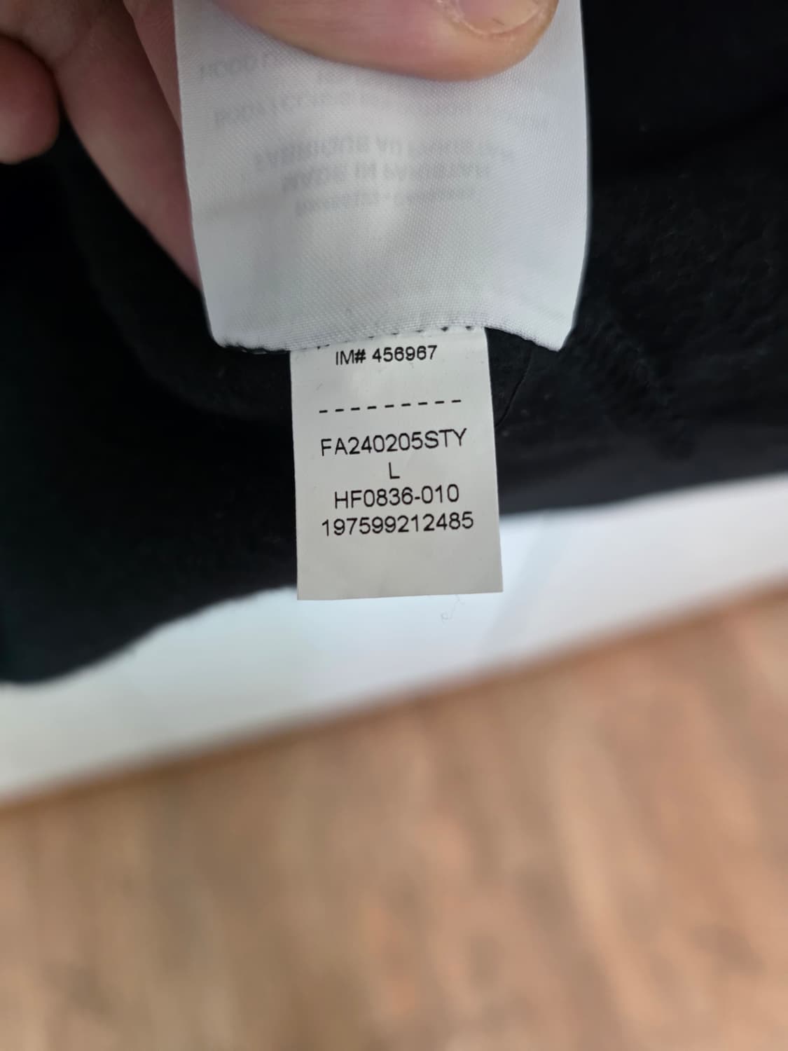 슈프림 x 조던 후드 스웨트셔츠 블랙 상품이미지4