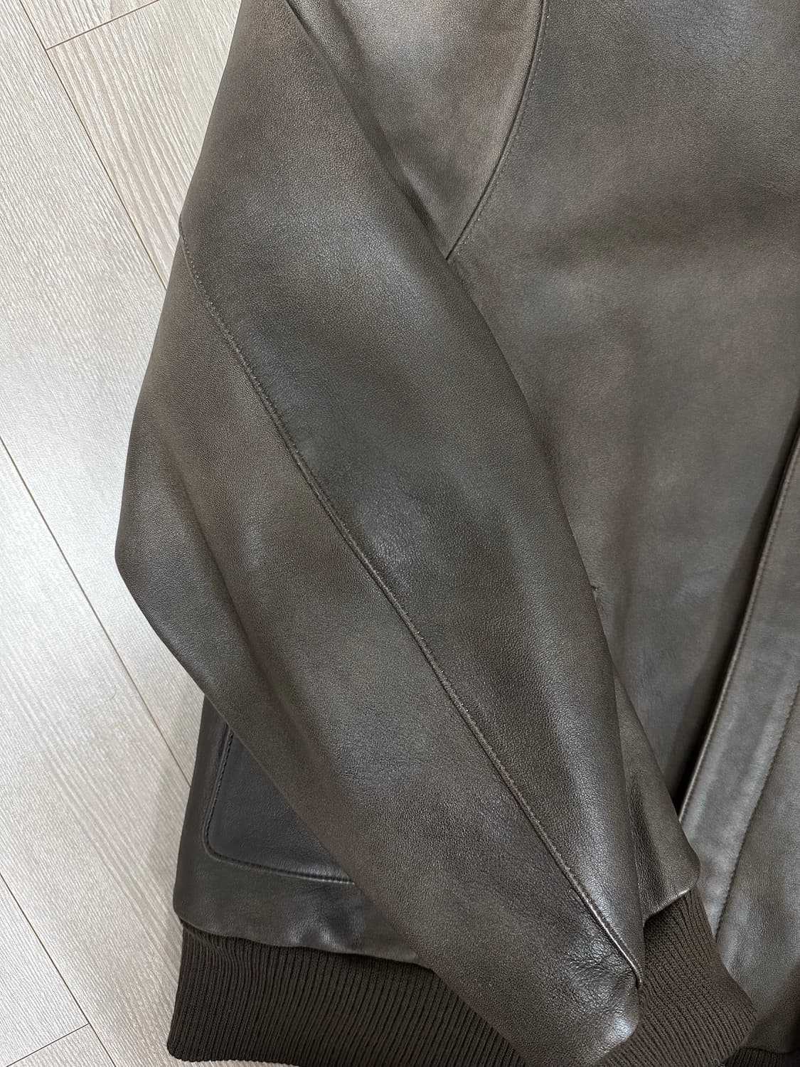 페라라 코리아 A2 A-2 양가죽 자켓 다크 브라운 L 사이즈 상품이미지8