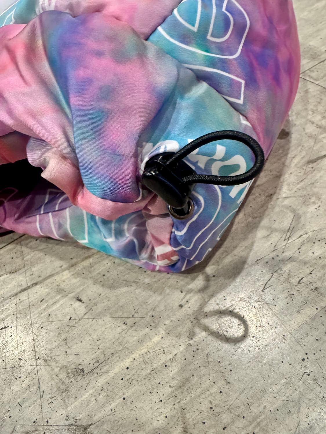 타이다이 프린트 패딩후드 상품이미지4