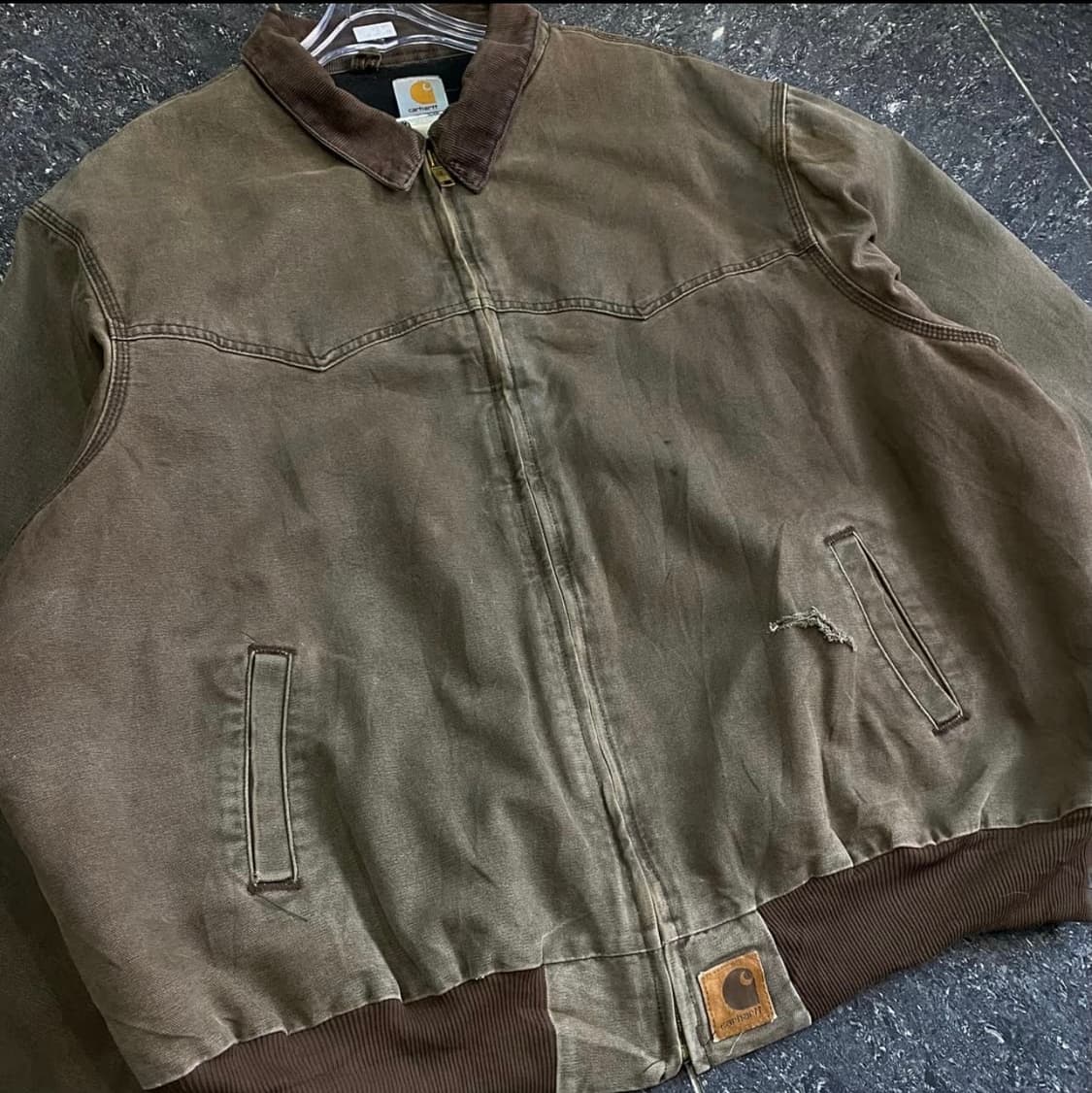 [4XL] 칼하트 J14 CHT 체스트넛 산타페 디트로이트 자켓 상품이미지3