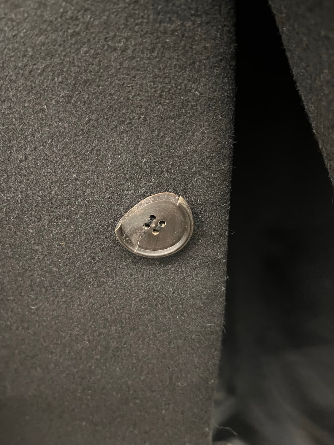 INSILENCE 인사일런스 블랙 울 캐시미어 코트 L 상품이미지6