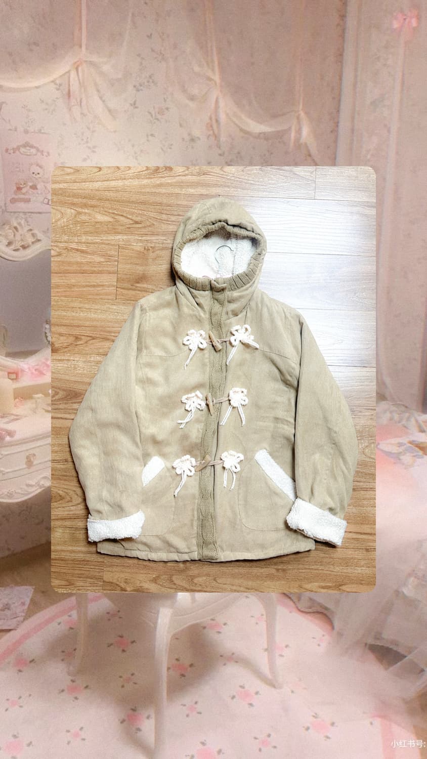 빈티지 떡볶이 더플 코트 히메갸루 로걀 라떼 모리걸 리즈리사깔 히메카지 상품이미지1