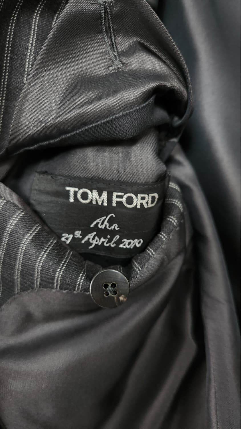 TOM FORD 3피스 핀스트라이프 수트 44 상품이미지4