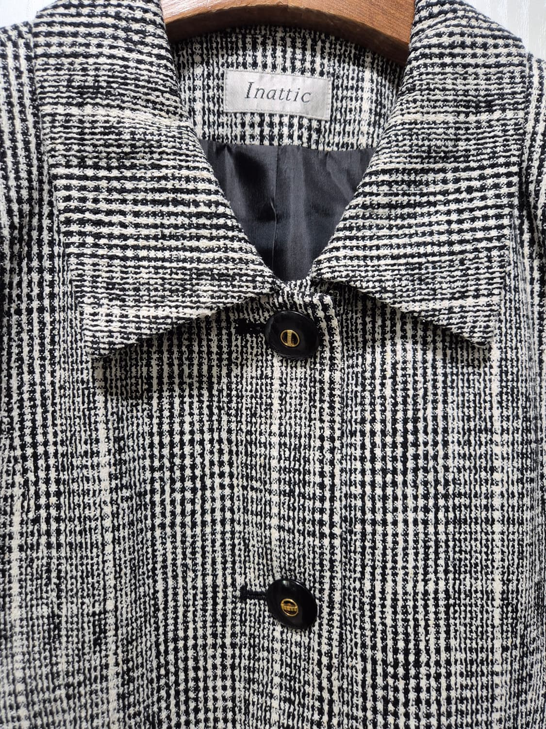 (세일)JPN빈티지.Inattic 체크 스커트 트위드 세트 상품이미지3