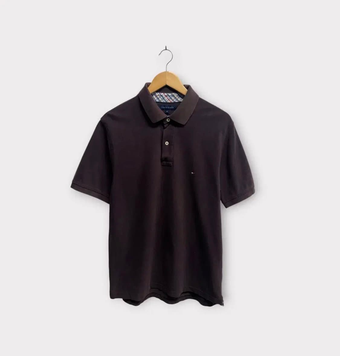 타미힐피거 브라운 폴로 티셔츠 XL 상품이미지1