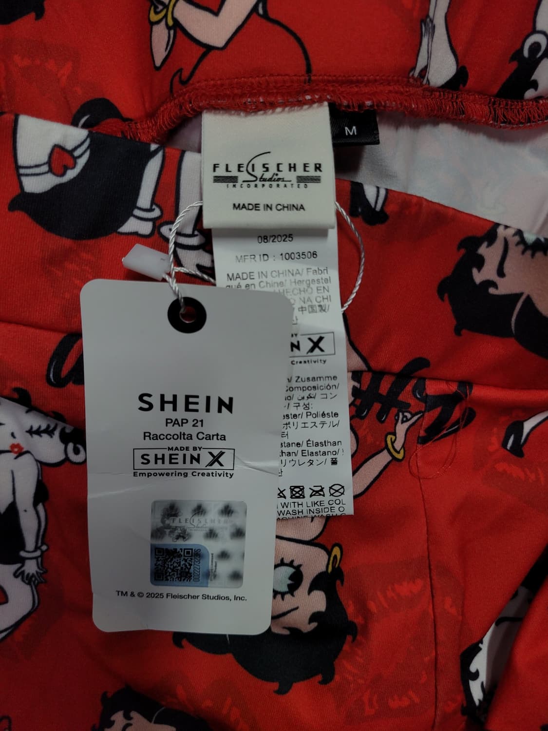 Betty Boop x SHEIN 베티붑 레깅스(새제품급) 상품이미지7