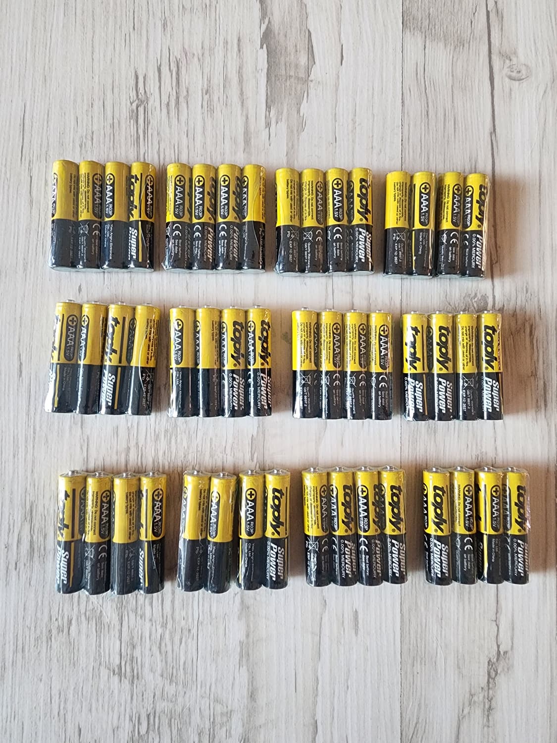 TOPLY AAA건전지 48개 + AA건전지 30개 팜. 1회용 배터리 상품이미지1