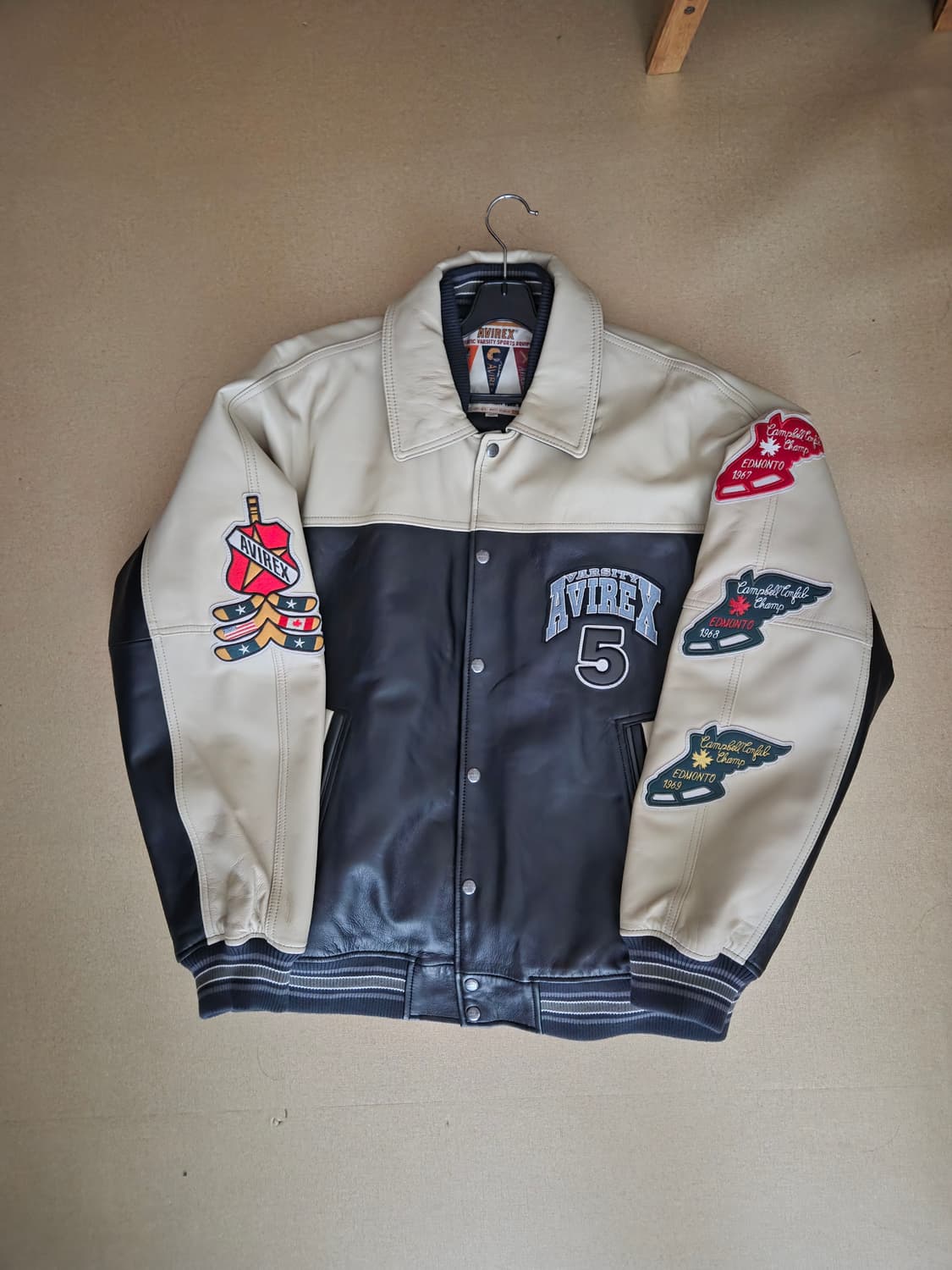 아비렉스 가죽 바시티자켓 2xl 상품이미지3