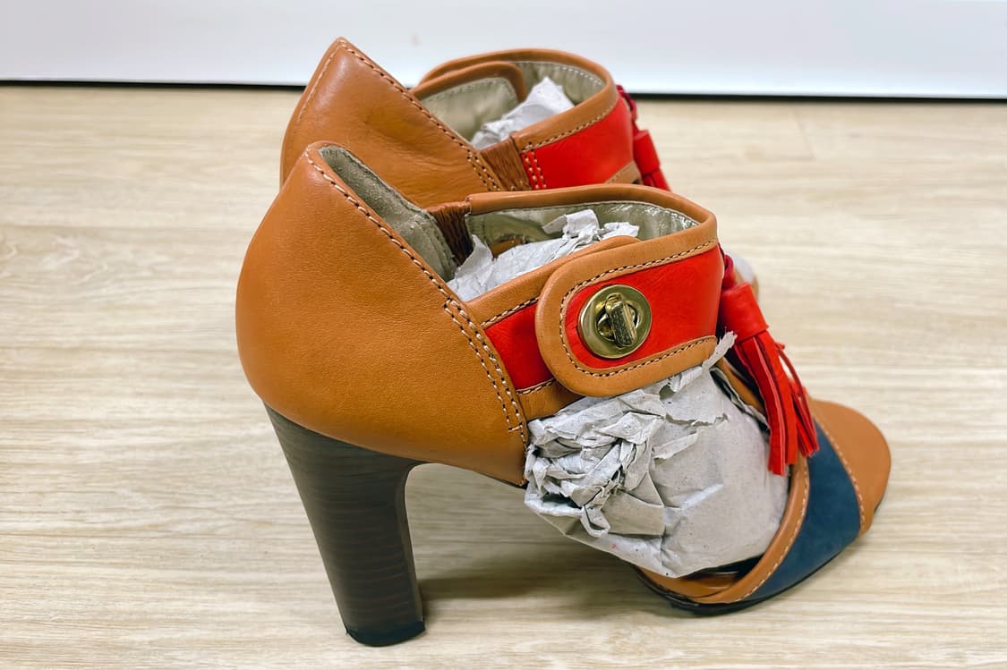 COACH 코치 브라운 가죽 태슬 샌들 밑창 보강 완료 상품이미지7