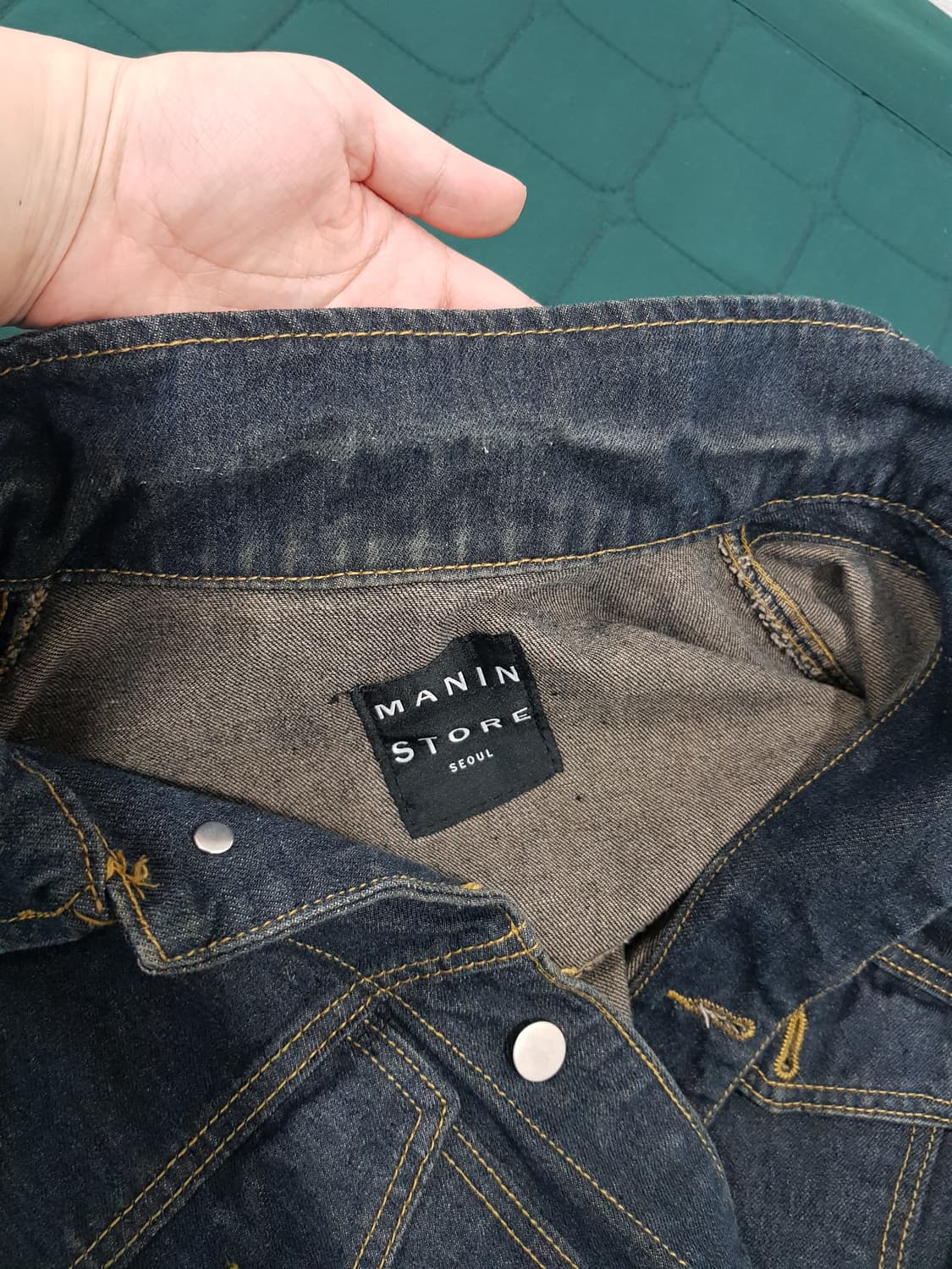 [옷장정리] MANIN STORE 데님 자켓 진청 상품이미지5